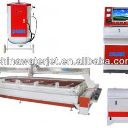 Glass waterjet cutting machine with Bridge table