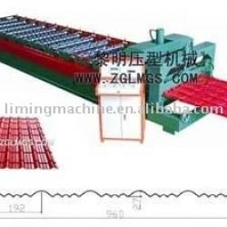 glazed steel roofing panel roll forming machine