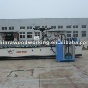 GOOD EFFECT PUR Hot melt Profile wrapping machine /pur laminating machine