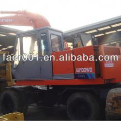 good working condition hitachi wheel excavator EX 100WD