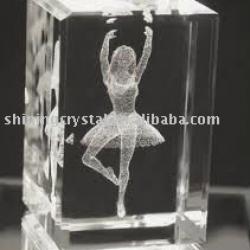 Graceful 3D laser crystal