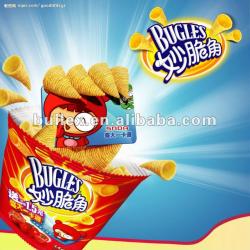 grain corn fried bugle snack production ling / 3D frying bugle snack making machine