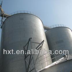 Grain storage system in flour mill, flat bottom silos,galvanized steel,sale tank used