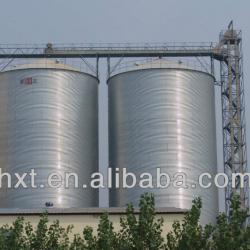 Grain storage system in flour mill, flat bottom silos,galvanized steel,tank