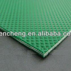 green rough top pvc conveyor belt for logistic industrial