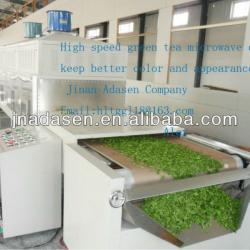 Green tea/black tea microwave drying sterilization equipment moisture <5%