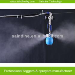 Greenhouse cooling mist fogger