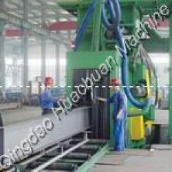 H section steel shot blasting machine