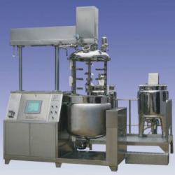 Hair color cream vacuum titling emulsifying homogenizer