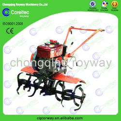 Hand push recoil start gasoline rotary mini power tiller