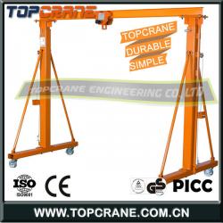 Hand Push Simple Gantry Crane With High Quality Chain Hoist