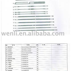 heald wire,dropper,needle loom machine and knitting machine part