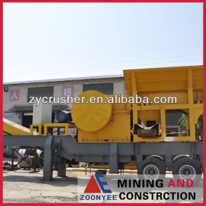 Heavy chassis portable jaw crusher,mobile jaw crusher