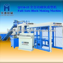 High capacity automatic block making machinery QT10-15 concrete block making machine price in india