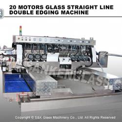 High Efficiency Double Belt Glass Edging Machine