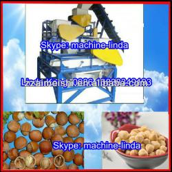 High efficiency hazelnut shelling machine