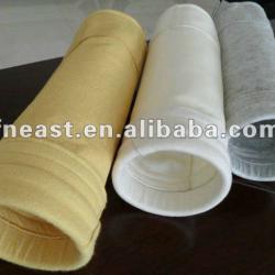 High efficiency nonwoven felt filter bag