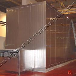 high output IQF quick freezing machine multilayer tunnel freezer