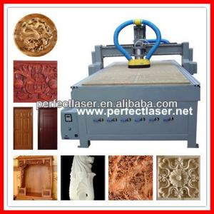 High performance CNC MDF / Door/ Furniture / Wood Engraving Machine with ATC/DSP/Vacuum Absorbing table/dust collecting system