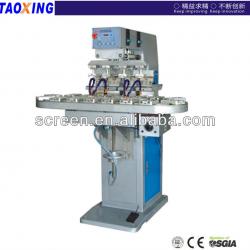 High Precision 4-color Pad Printing Machine with conveyor