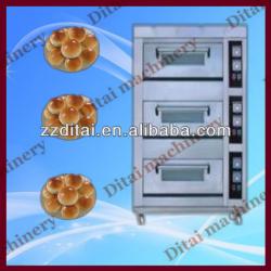 high quality 3 layer 6 pan electric baking deck oven