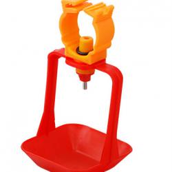 high quality automatic chicken nipple drinkers with feeder pan