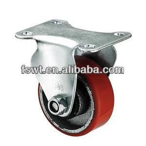 High Quality iron Core Polyurethane Fixed Caster Wheel