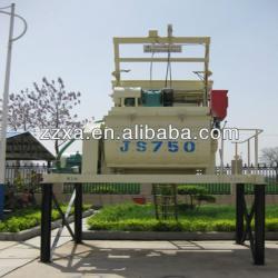 High quality JS750 twin shaft concrete mixer