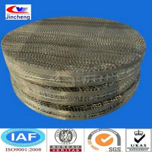 high quality wire mesh filling stuff/metal corrugated packing used as filter(anping factory&ISO)