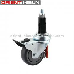 High Qualtiy Expansile Stem TPE Industrial Caster wheel with brake