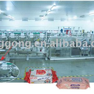 High-speed baby diaper wet facial wipes making machine