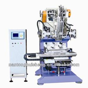 High-speed flat wire drilling and tufting machine