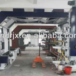 high speed six colors plastic film flexo printing machine