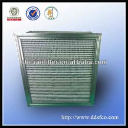 High temperature Fibergalss paper HEPA filter box