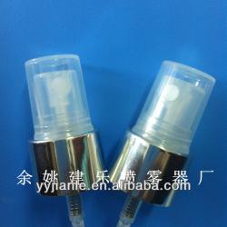 high transparent and gold perfume aluminum sprayer 20/410