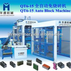 Highly productivity concrete block machine for sale QT6-15 automatic concrete block making machine made in China with ISO9001&CE