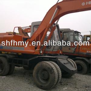 HITACHI EX100 WHEEL EXCAVATOR , used hitachi wheel excavator, ex100wd excavator