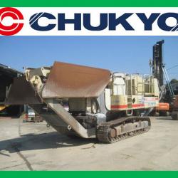 Hitachi Used Mobile Jaw Crusher LT 80J - 2 Japan Model <SOLD OUT>/ Stone Gringing Machine , Jaw Size : 800 x 550 mm