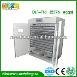 Holding 2376 chicken eggs 98% hatching rate easy operation industrial egg incubator