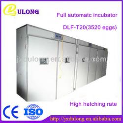 Holding 3520 chicken eggs CE approved full automatic chicken egg incubator for sale