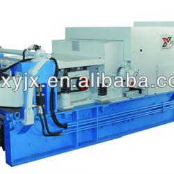 Hollow core roof panel molding machine