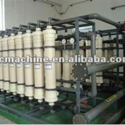 Hollow fiber ultrafiltration membrane water treatment