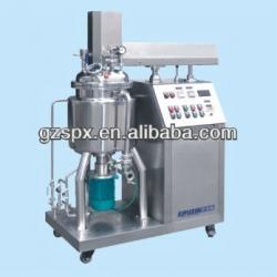 homogenizer emulsifier with titling discharge