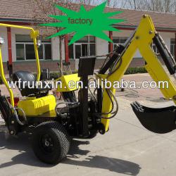 Honda engine towable mini backhoe