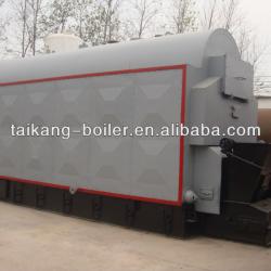 Horizontal automatic chain grate coal fired steam boiler