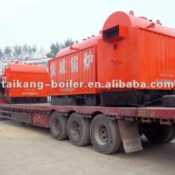 Horizontal coal fired hot water boiler