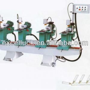 Horizontal multi head multi spindle woodworking driller