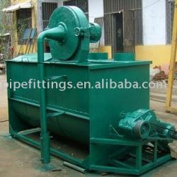 Horizontal self-priming crushing and mixing machine