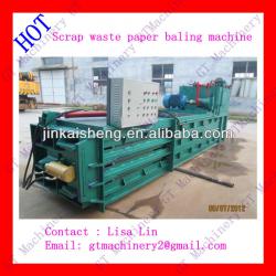 Horizontal waste paper strapping compress baler machine