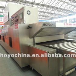 Hot air circulation tunnel oven